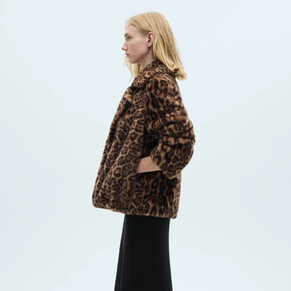 MANGO Exclusive Faux Fur Coat - Picture 4 of 8